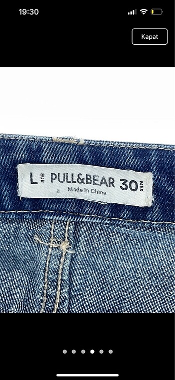 l Beden siyah Renk Pull&bear salopet