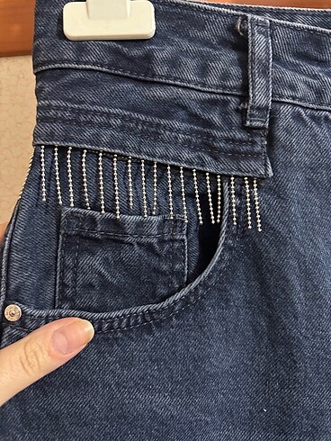 29 Beden Koton taşlı jean