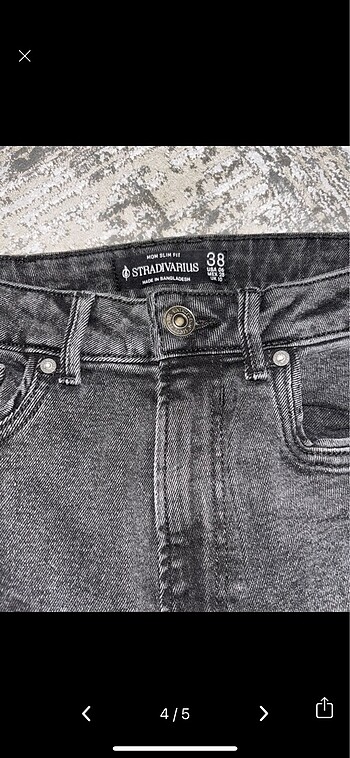 38 Beden siyah Renk Stradivarius jean