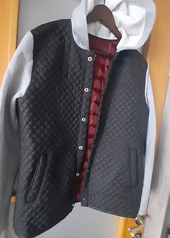 Düğmeli  Kapsulonlu Gri Erkek Midi Ceket - Görsel 3