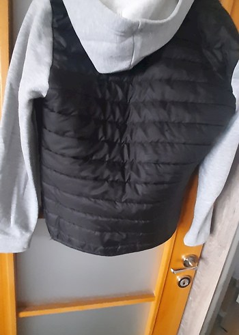 Düğmeli  Kapsulonlu Gri Erkek Midi Ceket - Görsel 4