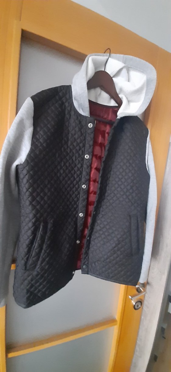 Düğmeli  Kapsulonlu Gri Erkek Midi Ceket - Görsel 3