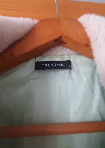 Düğmeli  Nil yeşili Midi Kadın Mont - Görsel 2