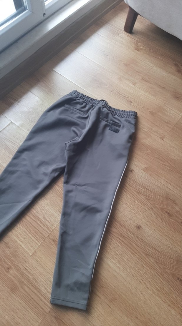 Haki bel Bantlı Rahat Kadın Eşofman Altı - Görsel 3