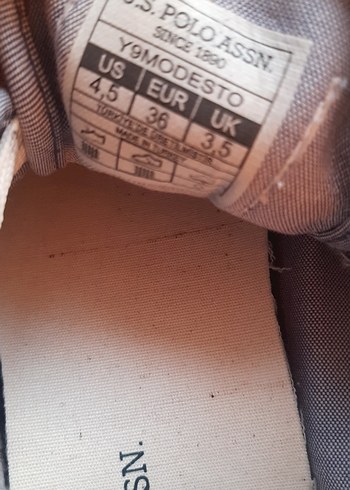 Kadın Beyaz US Polo Spor Ayakkabı - Görsel 6