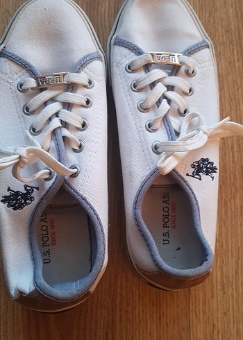 Kadın Beyaz US Polo Spor Ayakkabı - Görsel 5