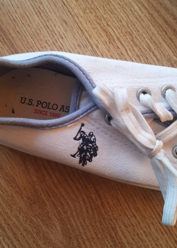 Kadın Beyaz US Polo Spor Ayakkabı - Görsel 2