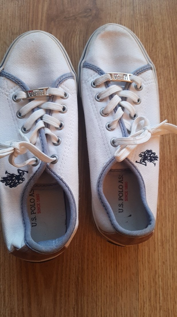 Kadın Beyaz US Polo Spor Ayakkabı - Görsel 5