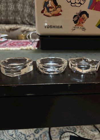 Üçlü Kristal Küllük Seti - Görsel 6