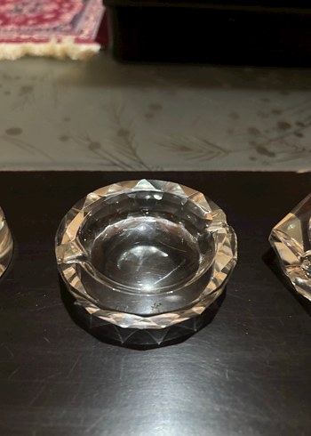 Üçlü Kristal Küllük Seti - Görsel 4