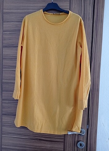 xl Beden Sarı kışlık tunik