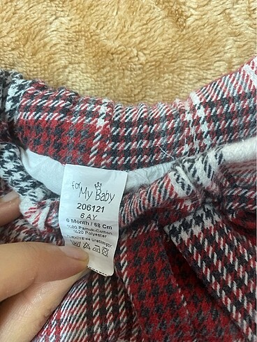 9-12 Ay Beden bordo Renk Kız bebek etek
