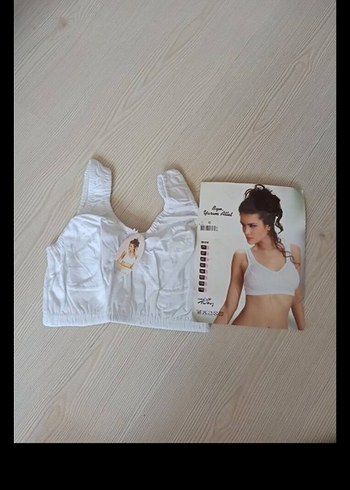 Beyaz Mini Sporcu Sütyeni