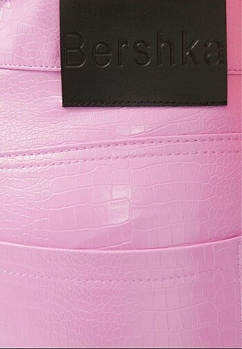 Bershka Bershka Timsah Deri Desenli Pantolon
