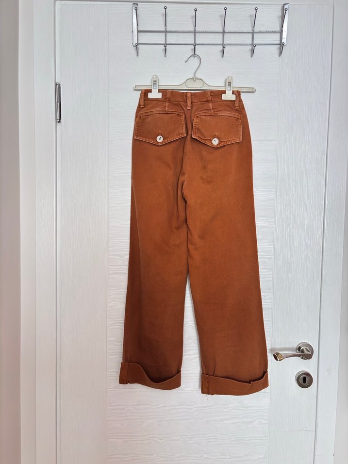 Kadın Kahverengi Bol Kesim Pantolon24 beden - Görsel 4