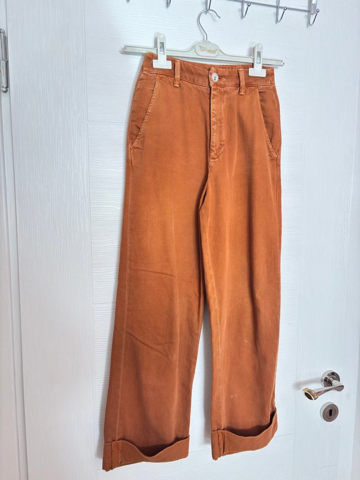 Kadın Kahverengi Bol Kesim Pantolon24 beden - Görsel 3