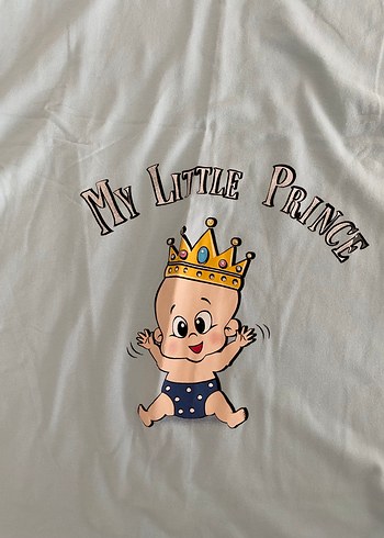 Baskılı Mavi Hamile Tişörtü - Görsel 2