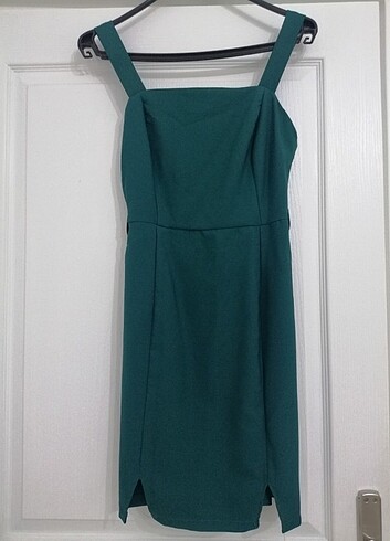 s Beden Yeşil mini elbise 