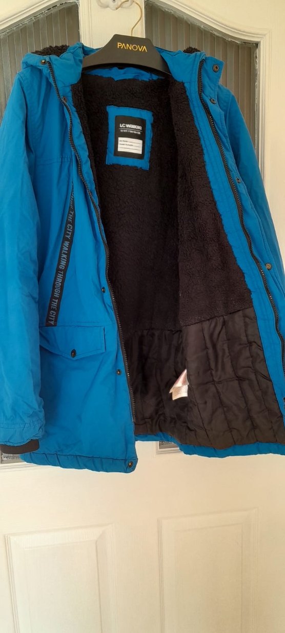 Erkek Çocuk Mavi Fermuarlı mont - Görsel 3