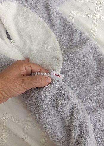 Gri Tavşan Desenli Çocuk Uyku Tulumu - Görsel 2