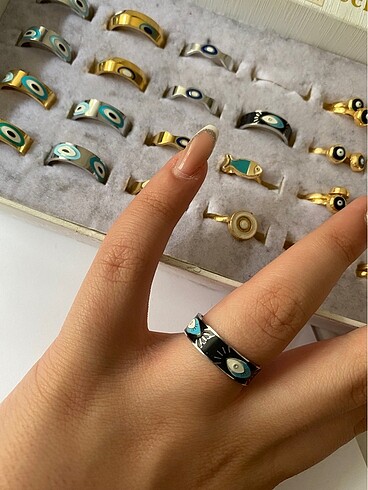 Zen Diamond Siyah Gold Yüzük