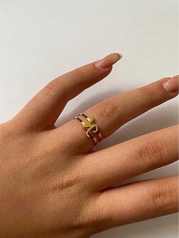 Zen Diamond Gold N harfi Yüzük