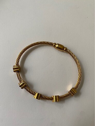 Zen Diamond Gold Kelepçe Bileklik