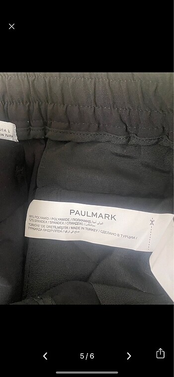 l Beden siyah Renk Paul mark jogger pantolon