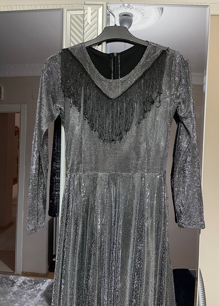 Tesettür özel dikim abiye - Görsel 2