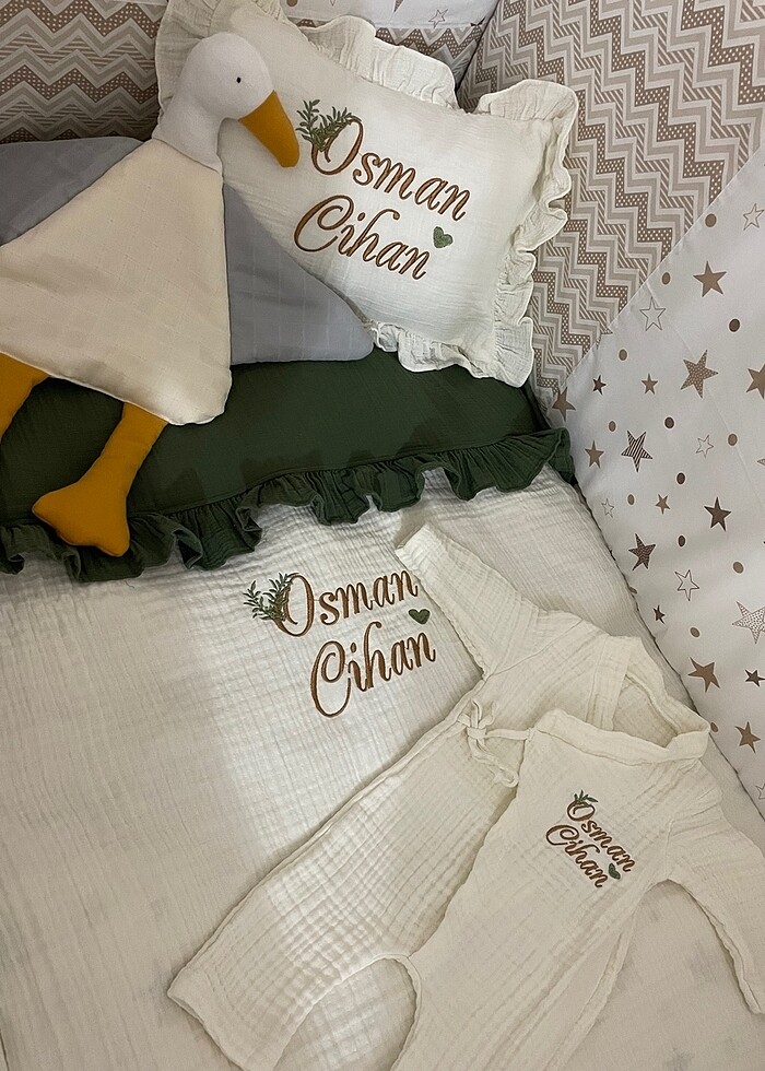 Osman cihan 4 katlı müslin set - Görsel 2