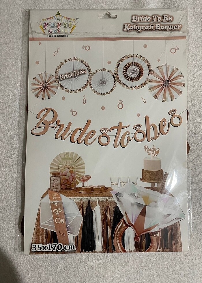 Bride to be duvar yazısı banner - Görsel 2