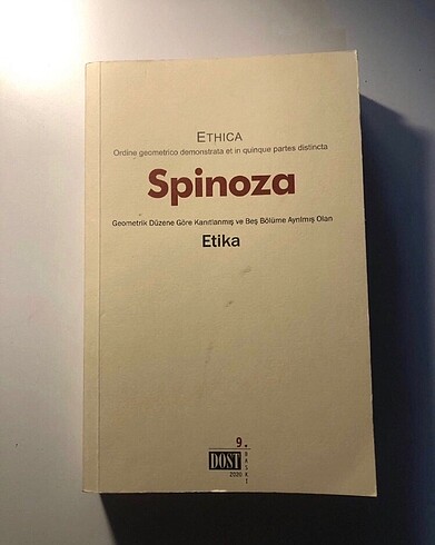 Spinoza etika okuma kitabı