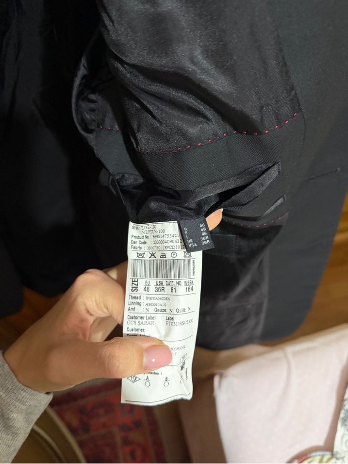 CCS Sarar Siyah Erkek Ceket - Görsel 4