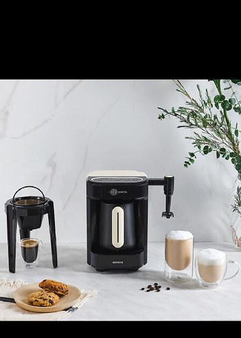 Barista Kahve Makinesi, Koyu Bej Renk