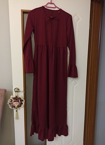 Bordo elbise