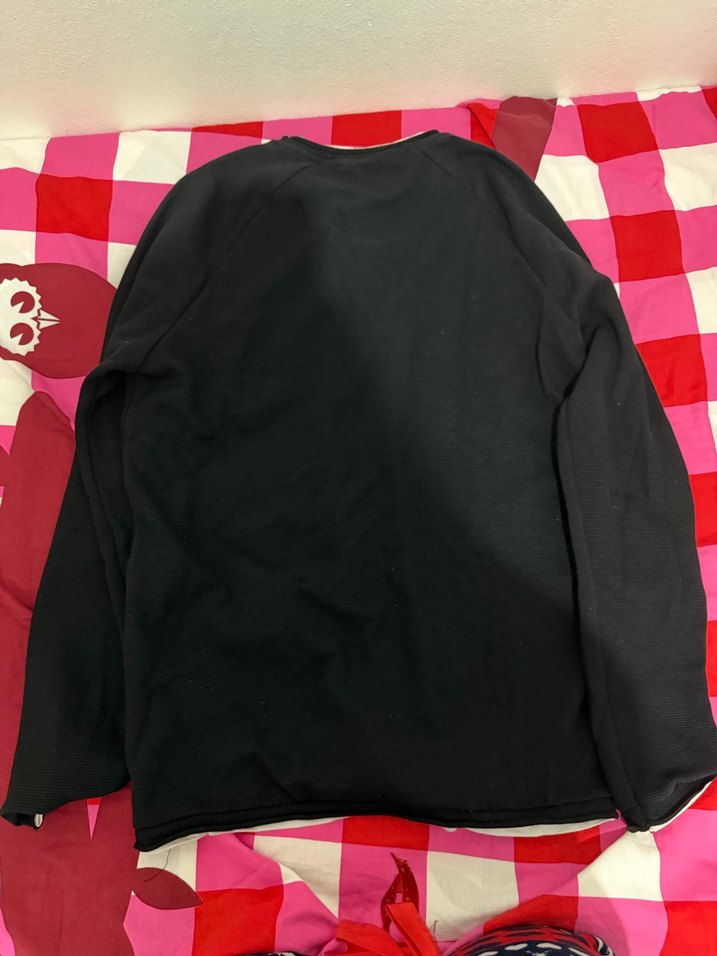 Siyah Uzun Kollu Sweatshirt - Görsel 3