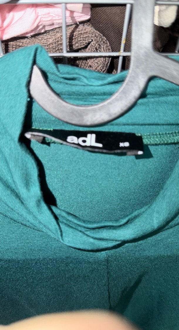 Bağlanalı İp Detaylı Yeşil Balıkçı Yaka Bluz - Görsel 2