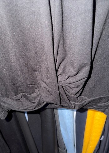 Siyah Uzun Kollu Düz Kesim Kadın Bluz - Görsel 2