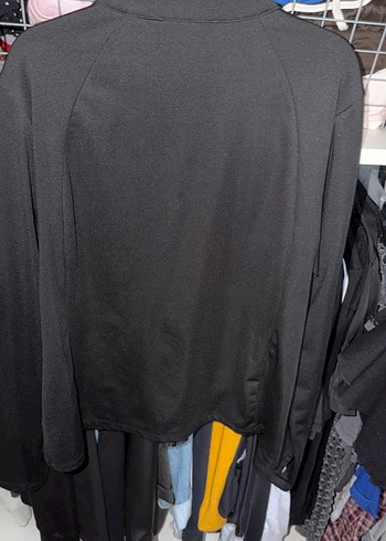 Siyah Fermuarlı Yüksek Yakalı Kadın Ceket - Görsel 3