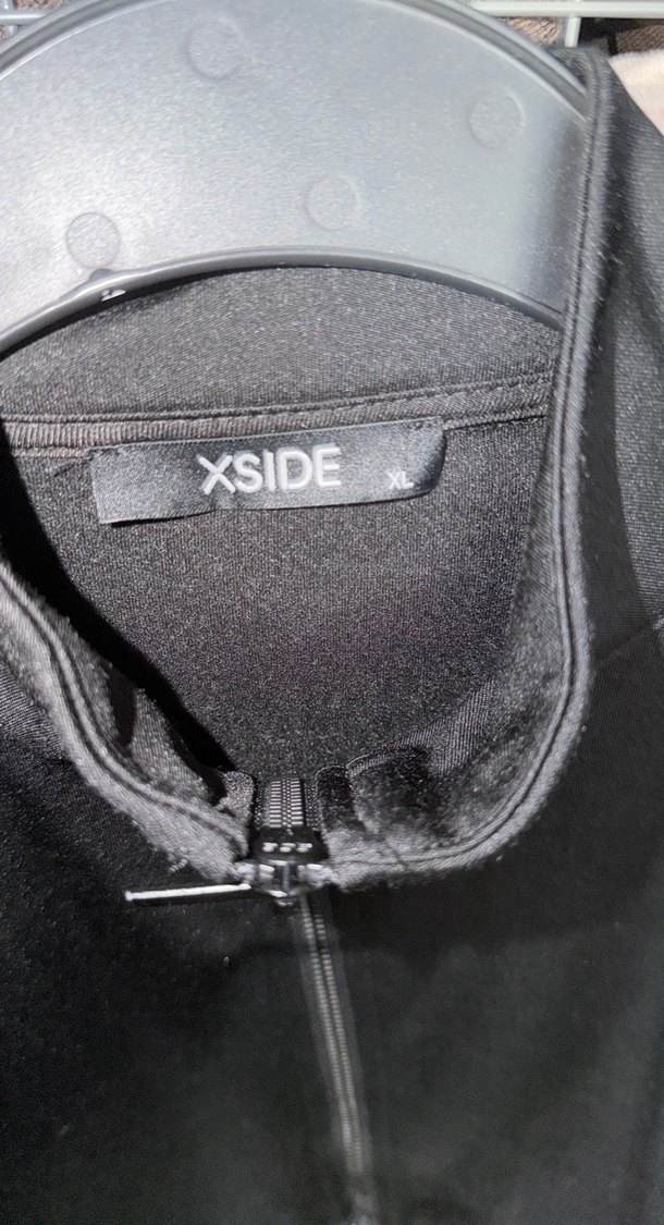 Siyah Fermuarlı Yüksek Yakalı Kadın Ceket - Görsel 2