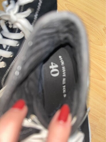 40 Beden CONVERSE TARZI AYAKKABI