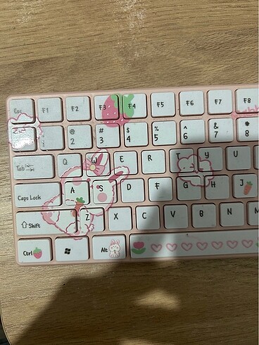 Logitech PEMBE TAVŞANLI KLAVYE
