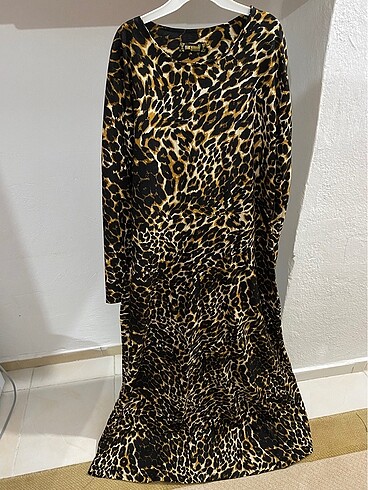 m Beden Usun leopar elbise