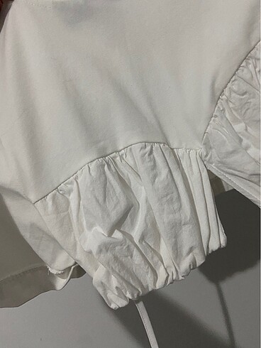 36 Beden beyaz Renk Trendyol x sagaza crop