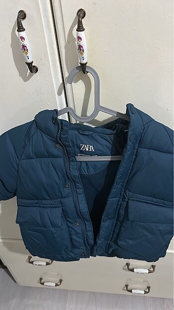 Zara erkek çocuk mont 9-12 aylık mavi