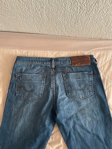 40 Beden Mango düşük bel jean