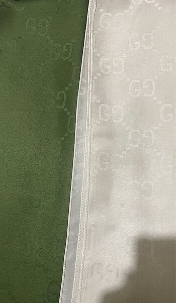 G desen krem/gri/bej/yeşil şal