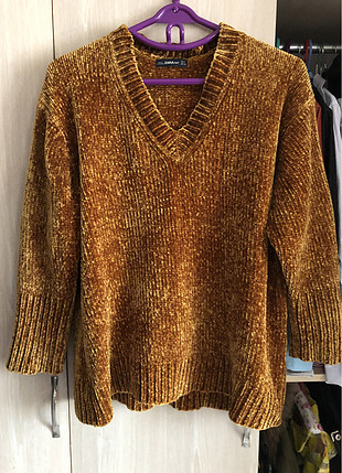 Zara Gold renk kazak