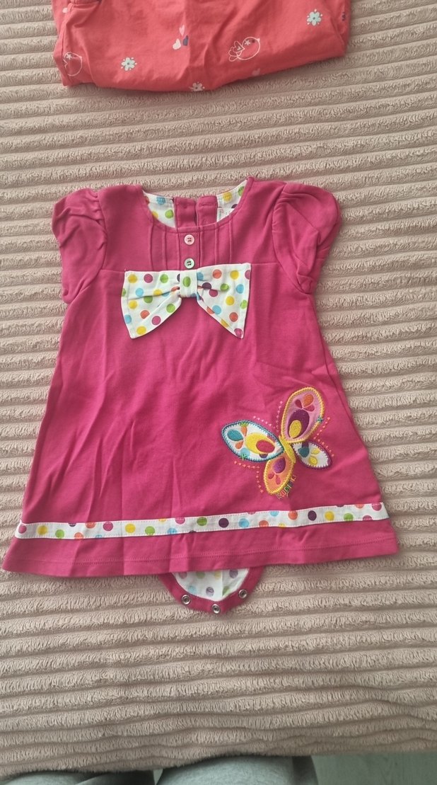 Çok Renkli Nakışlı Kız Elbisesi - Görsel 3