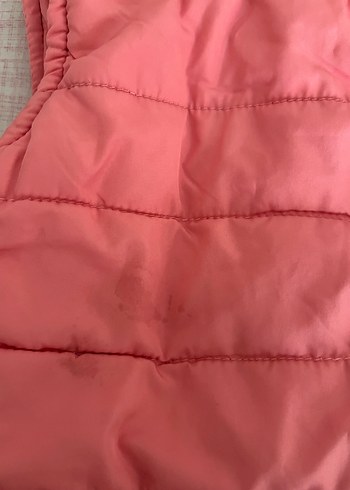 Kız Çocuk Kapüşonlu Fermuarlı Pembe Yelek - Görsel 4